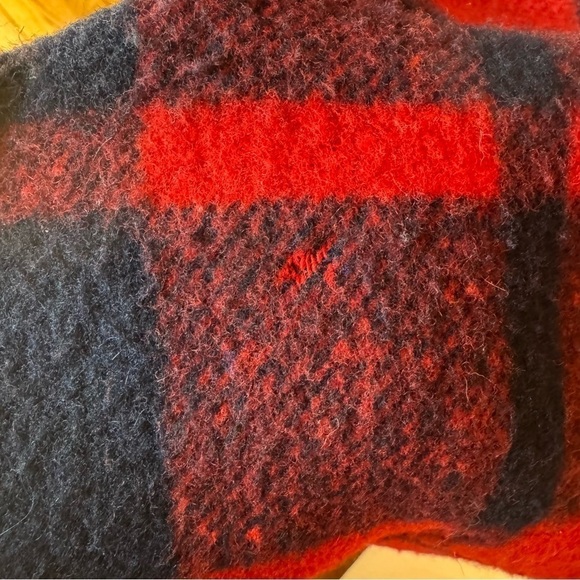 Vintage Mid Century Reversible Wool Plaid Ideal Cape - Picture 12 of 16